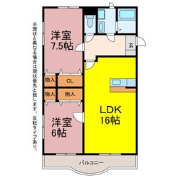 ロイヤルハイツ壱番館の物件間取画像